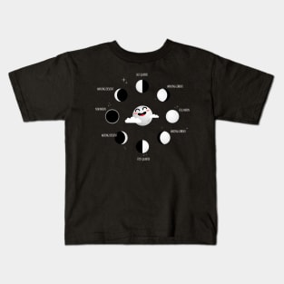 Moon Phases: Astronomy Science Lunar Calendar Kids T-Shirt